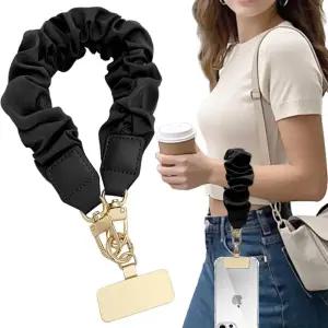 날포우 방지 휴대폰 손목 스트랩 휴대폰용 엘라스틱 유니버설 랜야드 귀여운 스크런치 디자인 손목밴드