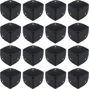 앤트레이더 16Pcs 블랙 메탈 코너 프로텍터 1.57인치 박스 가장자리 보호대 캐비닛 스피커