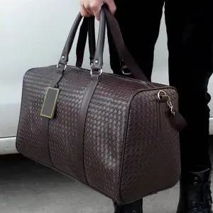 빅트래블백 여행용 큰가방 격자무늬 트레블백 브라운 PrQ9+4Dho