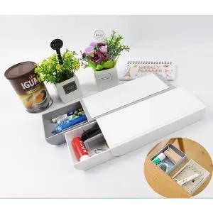 [하프클럽/셀러허브]sDD 책상밑 슬라이드 서랍 부착형수납장 세로형 1P