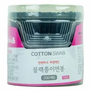 그린비 이지앤 블랙 종이면봉 200개입 x 10개 (438632)