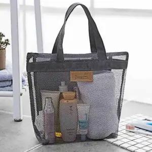 메쉬 목욕 그레이 가방 미니가방 목욕가방 메쉬