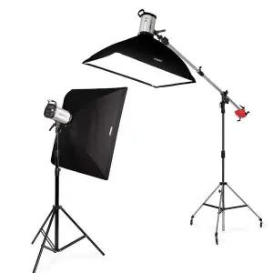 [셀러에이드]포멕스 사진조명 스튜디오 촬영 세트 (E600 SS BOOM-D) 푸드 요리 음식