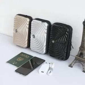 [셀러에이드]공항 여권 핸드폰 화장품 여행 캐리어 하드 파우치백 캐리어파우치