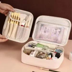 [셀러에이드]공간분리 대용량 방수 여행용 화장품 파우치 가방 메이크업박스