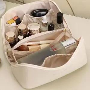 [셀러에이드]키키공작소 대용량 화장품 멀티 여행용 파우치 방수 박스 대용량