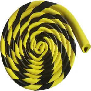 OYKSHDF 엣지 프로텍터 196.9인치/5m 높이의 가시성 안전 폼 패딩 U 채널 코너 가드 샤프 엣지용 셀프 접착