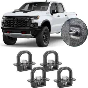 파미르 알루미늄 타이 다운 앵커 트럭 침대 측벽 2007-2023 쉐보레 실버라도/GMC 시에라 2015-2023