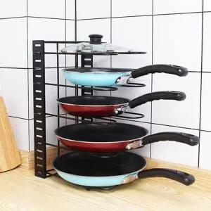 [하프클럽/셀러허브]프라이팬정리대 높이조절 냄비거치대 5단