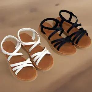 [신상오픈런]여성 캐주얼 스트랩 샌들 낮은 굽 글래디에이터 (39139922)