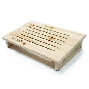 [하프클럽/셀러허브]발받침대 발판 통판형 WFB02 원목발판 오크우드