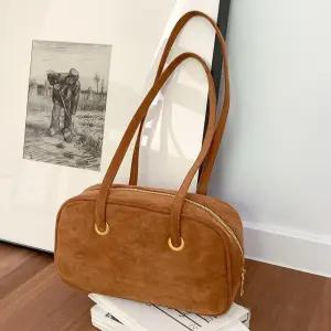 편안하게 스웨이드 네모 여성 숄더백 cRu8+7tev