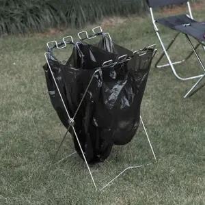 [하프클럽/셀러허브]접이식 비닐 봉투 거치대 캠핑 정리 쓰레기 분리수거