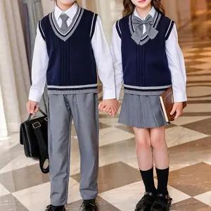 그레이라인 네이비 조끼 교복세트 교복 (키즈-성인).