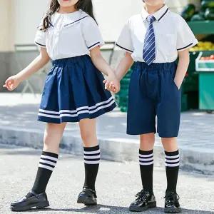 로얄블루 라인포인트 하복 교복세트 유치원 합창단.