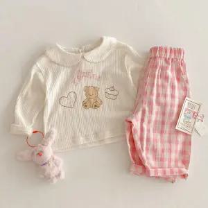 프리티베어 여아동 티셔츠 밴딩바지 상하세트 205568