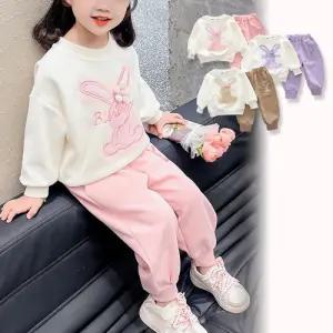 스팽글래빗 여아동 맨투맨 조거 상하복세트 205576