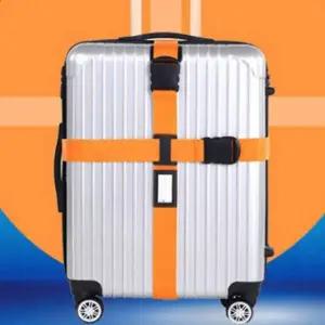 오렌지 여행용 러기지 스트랩 보호 잠금 밴드 캐리어고정끈