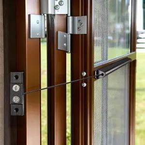 장력 조절이 가능한 하우트리다 RV 스크린 도어 클로저 알루미늄 키트 내장된 스프링 자동 닫힘 장치