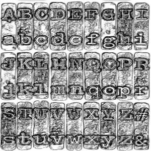 Sizzix 3D 텍스처 페이딩 엠보싱 폴더 664760 타자기 팀 홀츠 원 사이즈