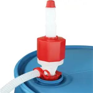 Zeeline By Milton ZE369W 사이펀 드럼 펌프 유연한 48인치 호스 분당 7갤런 55갤런 이하의 액체 이송 Def