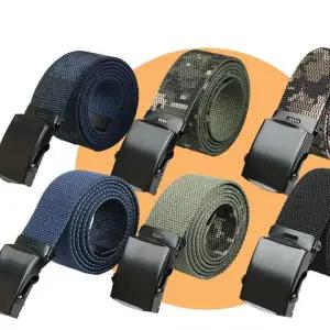 3색 1개 국산 군용벨트 군인벨트 스틸버클 밀리터리 양면벨트 혁띠