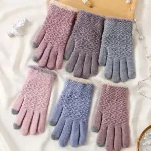 방한용품 겨울 여성 보온 방한 기모 털 스마트 터치 장갑