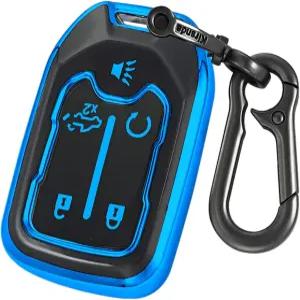 키치안 TPU 보호 키 케이스가 포함된 쉐보레 포브 커버용 커센다 GMC 실버라도 교외 타호 아카디아 시에라