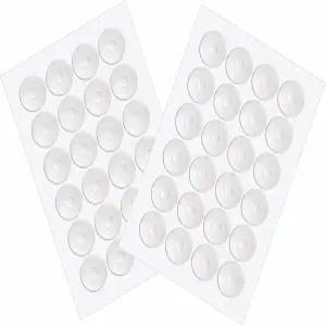 퀼트 템플릿용 논 슬립 실리콘 그립 자 스티커 그립용 트루 총 96개 큰 48개 작은 미끄럼 방지