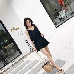 128000088다크니스 플래어 원피스 수영복 모노키노 원피스 롱원피스