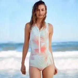 128000071팜리프 집업 민소매 하이컷 서핑수트 여아나시원피스 여성