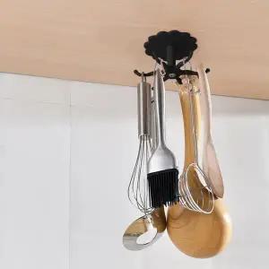 [하프클럽/셀러허브]회전조리도구걸이 플로렛 회전 조리도구걸이 접착식