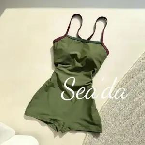 여자 초록 빈티지 전문 전용 사각 비치웨어 복 수영 스피드 빅사이즈 유행1