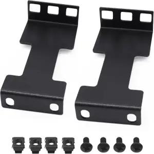 이브캐드 1U 서버 랙 깊이 익스텐더 3.94(100mm) 확장 네트워크 랙용 오목 어댑터 키트 블랙