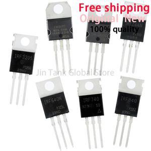 10pcs LM317T L7805 IRF640 IRFZ44N IRF3205 트랜지스터 TO-220 전압 조정기 MOSFET