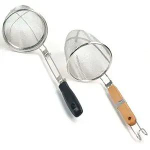 [RIZPICK]면건지기 채망 거름망 뜰채 채반 건지개 나무핸들 소 스텐채반