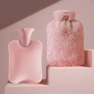 HS 인조 토끼털 보온 물주머니 1L/2L 찜질팩