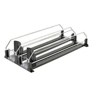 [하프클럽/셀러허브]캔디스펜서 자동정리 캔 음료 디스펜서(2칸) (블랙) 냉