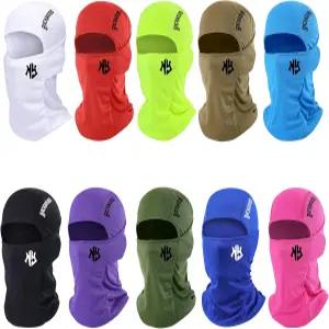 스키 마스크 발라클라바 얼굴 가리개 10개입 남녀 공용 사이클링 낚시용 통기성 안면 커버 방풍 넥 게이터