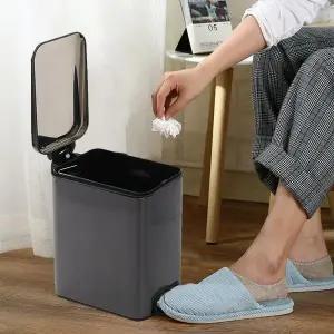 [하프클럽/셀러허브]페달휴지통 빈무드 슬림 무소음 페달 휴지통 틈새 스텐