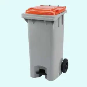 [하프클럽/셀러허브]음식물수거함 120L 페달형 자동상차 쓰레기통 업소용