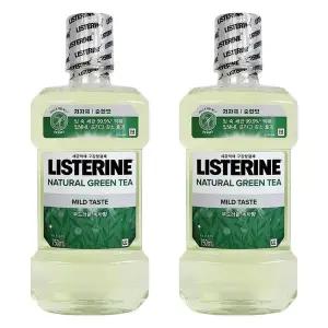 [콩심팥심]리스테린 내추럴 그린티 750ml X 2개