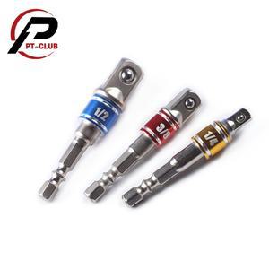 3Pcs 임팩트 그레이드 소켓 어댑터 세트는 파워 드릴을 고속 너트 드라이버로 바꿉니다. 1  4inch 육각 섕