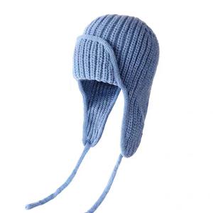 여성 모자 뇌봉모 귀달이 니트모자 두꺼운 방한모 뽀글이 double in ACC1439