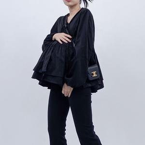 레이어드 셔링 블라우스 임산부블라우스 만삭임부복 예비맘오피스룩 하객룩 임부복정장