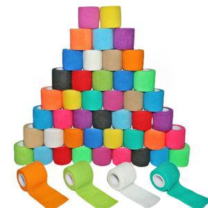 펜후페 48팩 2 u201D x 5야드 자가 접착 붕대 랩 탄력 있는 응집 손목 발목 스포츠용 운동용 신축성 테이프 다색