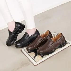 [옷자락]남자 데일리 소가죽 편안한 쿠션 캐주얼 슬립온