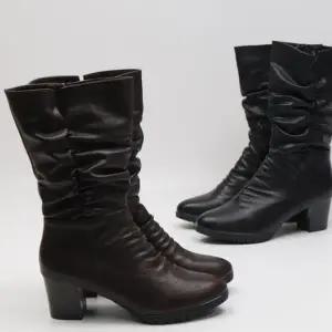 [옷자락]여자 데일리 오피스룩 편안한 셔링 롱부츠