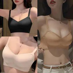 착붙심리스왕뽕브라 4 가슴골 일체형 볼륨 풀컵 이지 속옷 브라 a