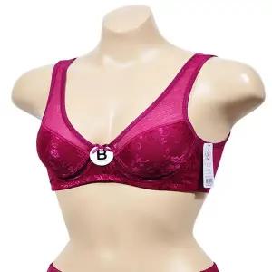 망사레이스 조끼형태의 은은한 플라워자수 B컵 브라